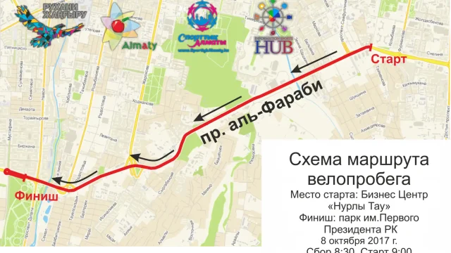 В Алматы пройдет девятнадцатый массовый велопробег