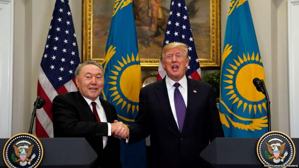 Дональд Трамп и Нурсултана Назарбаев
