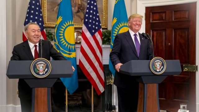Лучшие фотомоменты поездки Назарбаева в США