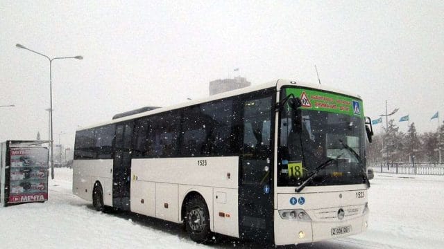 30 новых автобусов вышли на маршруты в Астане