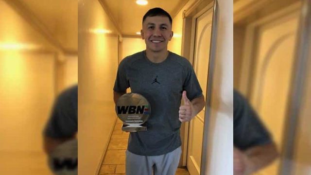 Головкин получил награду «Боксер года» от WBN