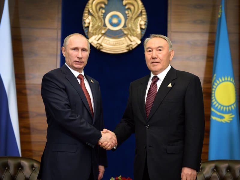 Н.Назарбаев и В.Путин
