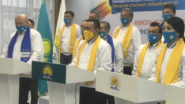 Итоги агитработы электоральной кампании партии Nur Otan подвели в Акмолинской области