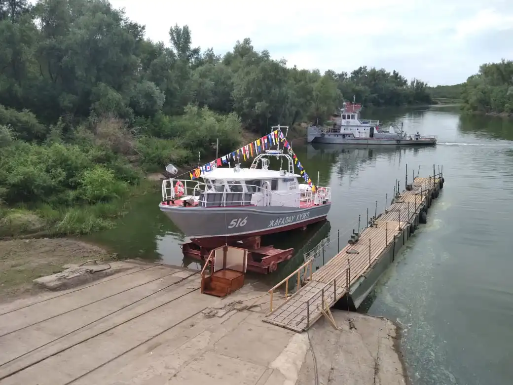 В ЗКО спустили на воду два катера проекта «Кайсар»