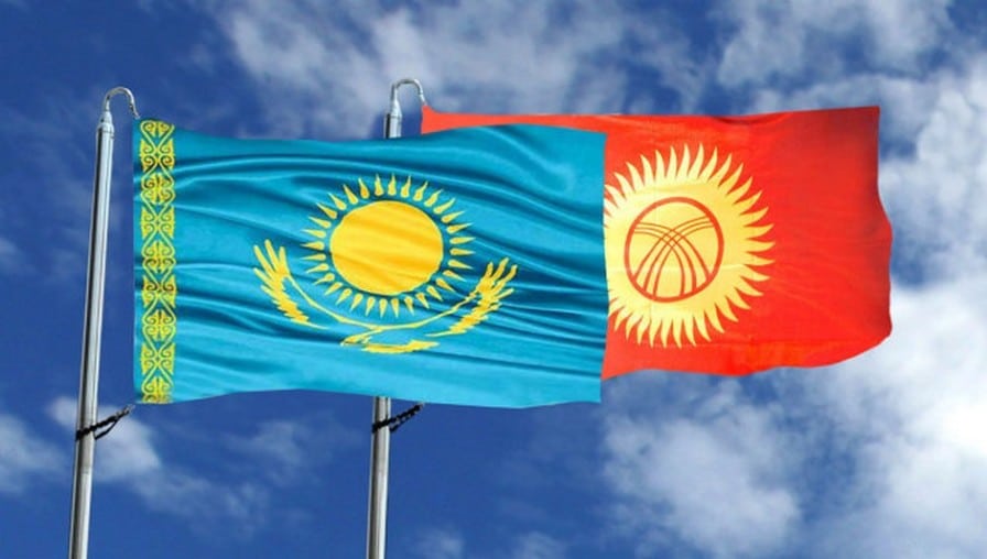 Казахстан, Кыргызстан, флаг