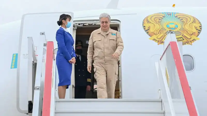 Президент Токаев прибыл в Костанайскую область