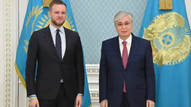 Касым-Жомарт Токаев принял главу МИД Литвы Габриэлюса Ландсбергиса