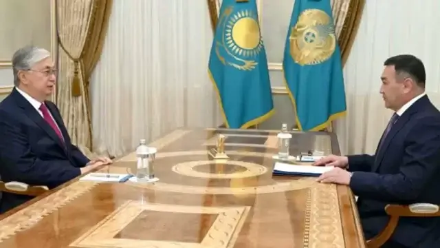 Глава государства принял председателя комитета национальной безопасности Ермека Сагимбаева