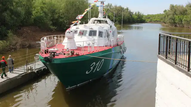 В Уральске спустили на воду новый сторожевой корабль «Семей»