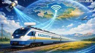 В Казахстане начали массово подключать поезда к спутниковому интернету
