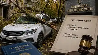 Упавшая ветка обошлась павлодарским коммунальщикам в 4 млн тенге