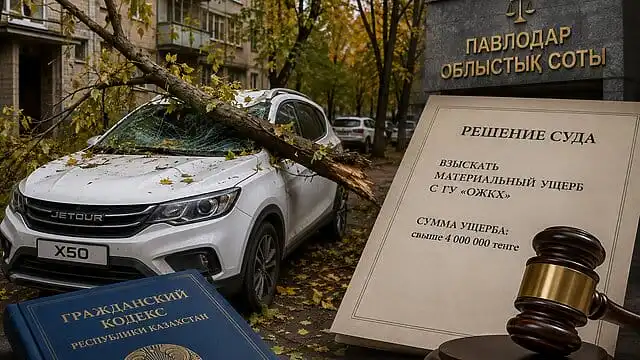 Упавшая ветка обошлась павлодарским коммунальщикам в 4 млн тенге