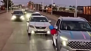 Свадебный кортеж в Аксуате обернулся 19 протоколами и эвакуацией авто