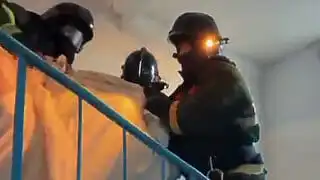 В Кокшетау спасли пожилую женщину из горящей квартиры